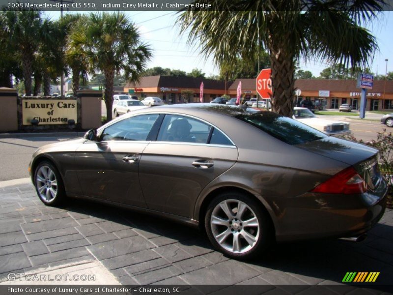 Indium Grey Metallic / Cashmere Beige 2008 Mercedes-Benz CLS 550
