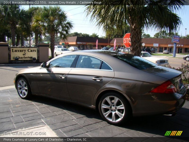 Indium Grey Metallic / Cashmere Beige 2008 Mercedes-Benz CLS 550