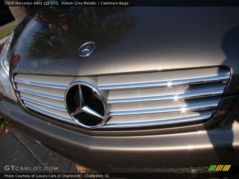 Indium Grey Metallic / Cashmere Beige 2008 Mercedes-Benz CLS 550