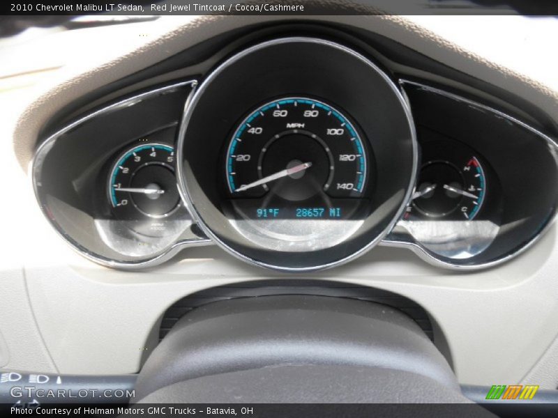 Red Jewel Tintcoat / Cocoa/Cashmere 2010 Chevrolet Malibu LT Sedan