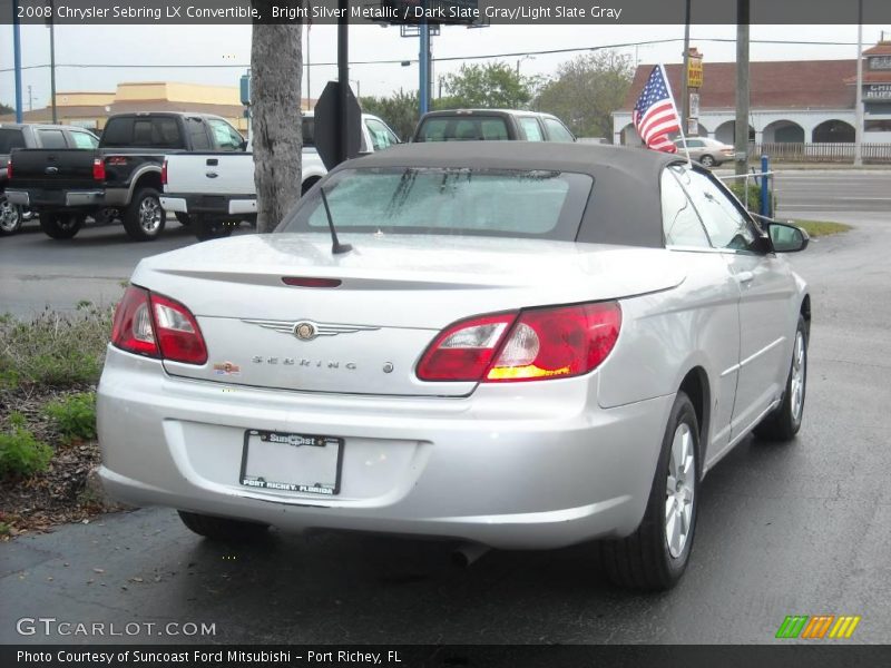 Bright Silver Metallic / Dark Slate Gray/Light Slate Gray 2008 Chrysler Sebring LX Convertible