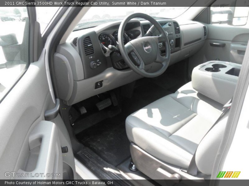 Summit White / Dark Titanium 2011 GMC Sierra 3500HD Work Truck Regular Cab Utility