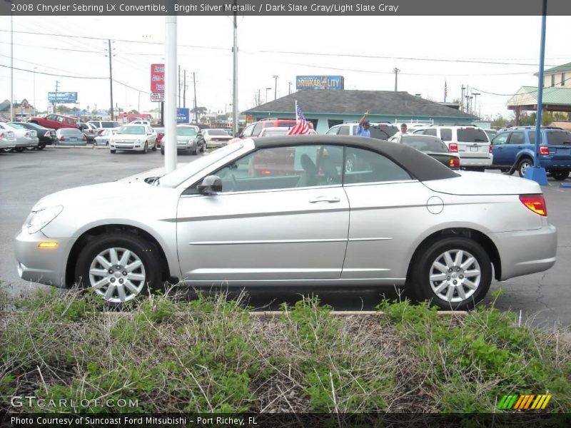 Bright Silver Metallic / Dark Slate Gray/Light Slate Gray 2008 Chrysler Sebring LX Convertible