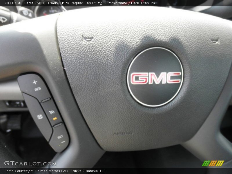 Summit White / Dark Titanium 2011 GMC Sierra 3500HD Work Truck Regular Cab Utility