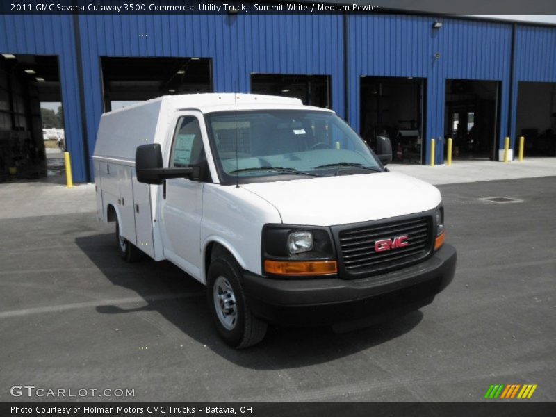 Summit White / Medium Pewter 2011 GMC Savana Cutaway 3500 Commercial Utility Truck