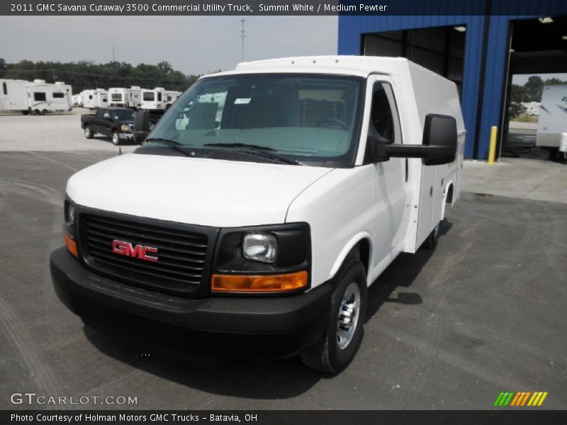 Summit White / Medium Pewter 2011 GMC Savana Cutaway 3500 Commercial Utility Truck