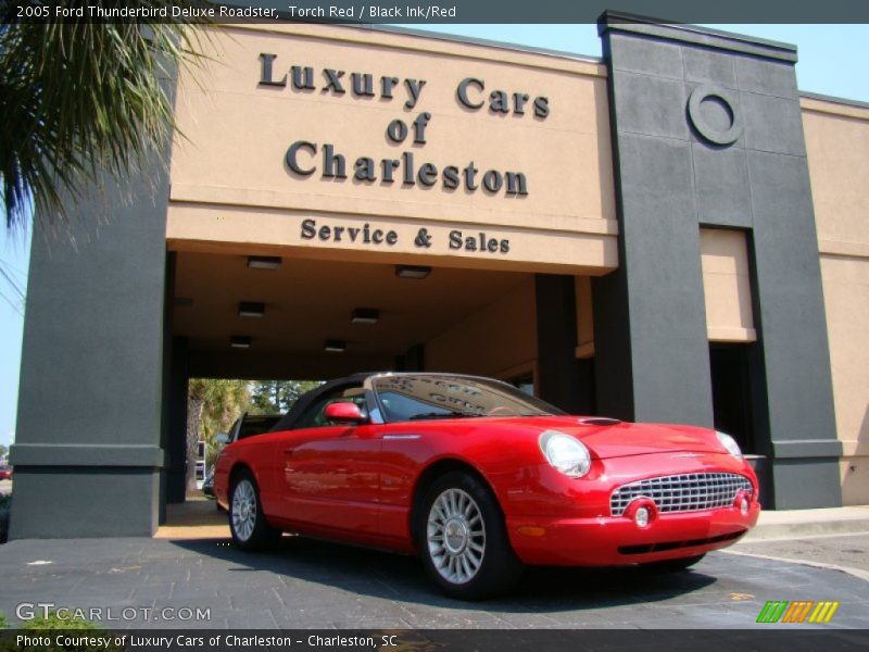 Torch Red / Black Ink/Red 2005 Ford Thunderbird Deluxe Roadster