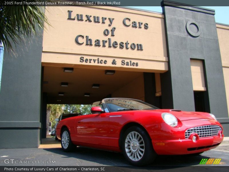 Torch Red / Black Ink/Red 2005 Ford Thunderbird Deluxe Roadster