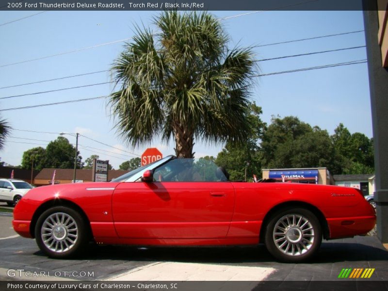 Torch Red / Black Ink/Red 2005 Ford Thunderbird Deluxe Roadster