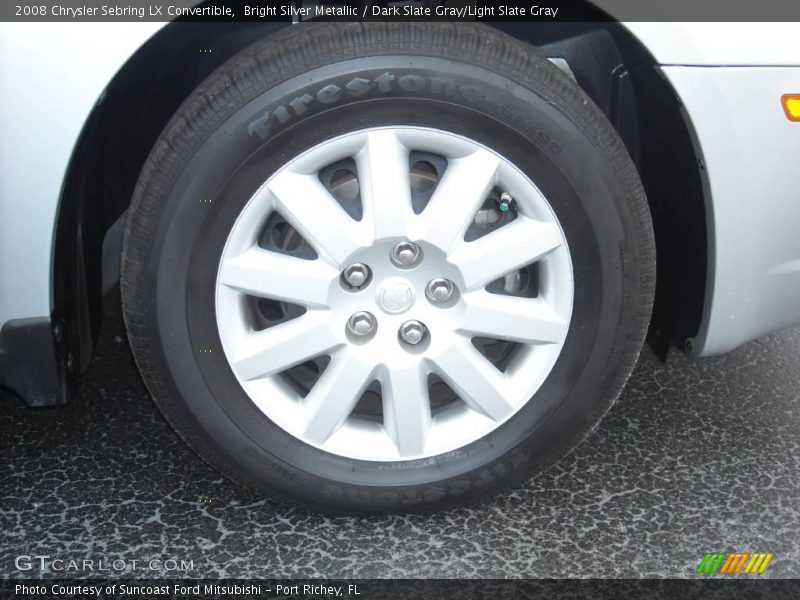 Bright Silver Metallic / Dark Slate Gray/Light Slate Gray 2008 Chrysler Sebring LX Convertible