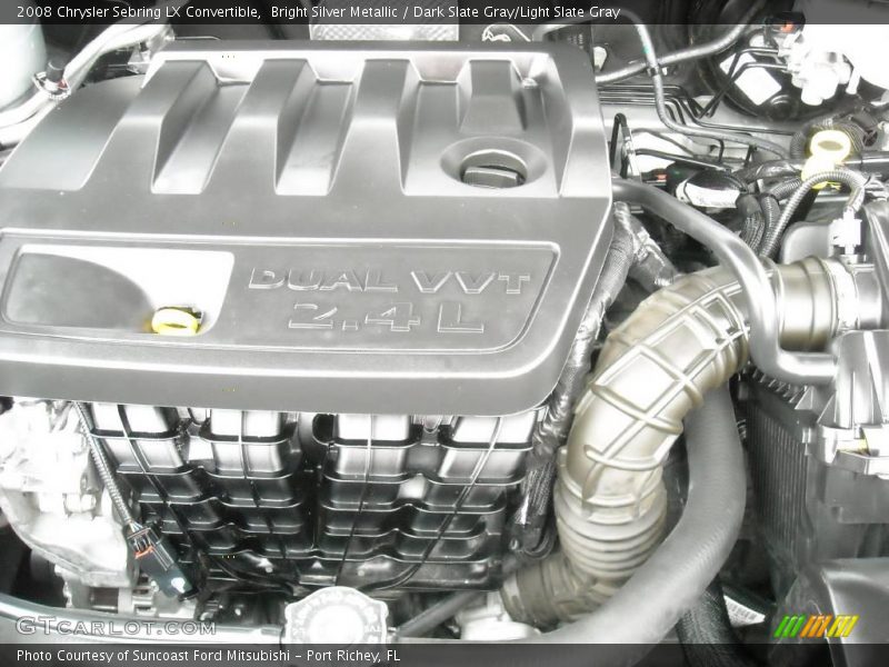 Bright Silver Metallic / Dark Slate Gray/Light Slate Gray 2008 Chrysler Sebring LX Convertible