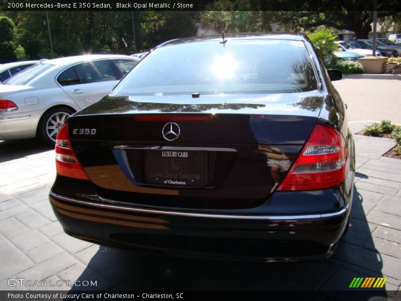 Black Opal Metallic / Stone 2006 Mercedes-Benz E 350 Sedan