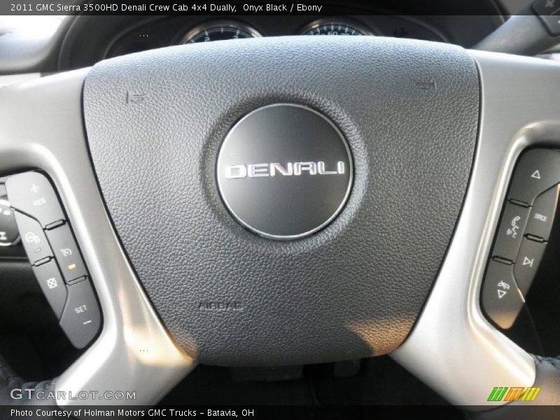 Onyx Black / Ebony 2011 GMC Sierra 3500HD Denali Crew Cab 4x4 Dually