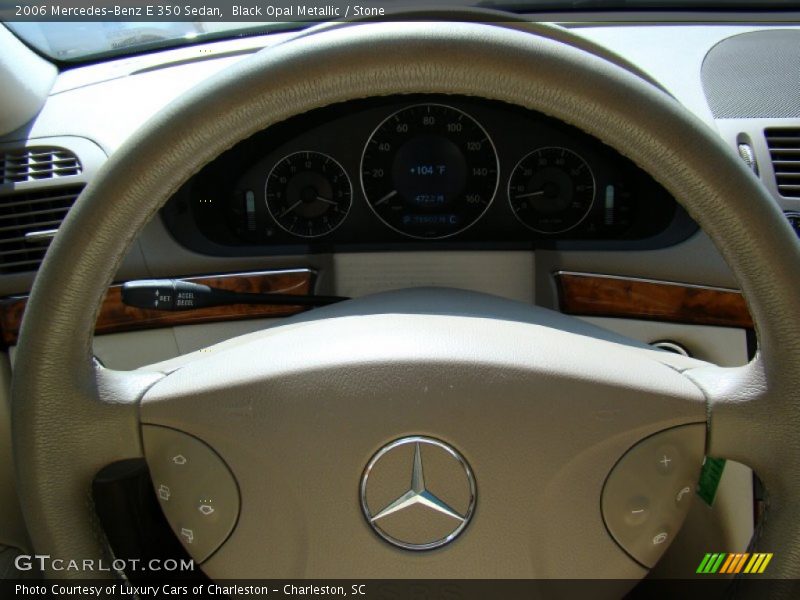 Black Opal Metallic / Stone 2006 Mercedes-Benz E 350 Sedan