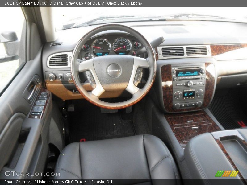 Onyx Black / Ebony 2011 GMC Sierra 3500HD Denali Crew Cab 4x4 Dually