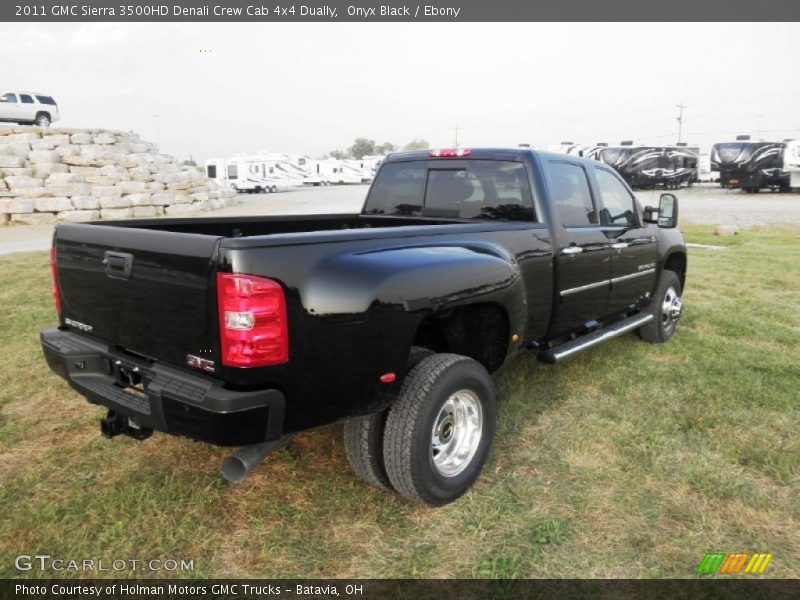 Onyx Black / Ebony 2011 GMC Sierra 3500HD Denali Crew Cab 4x4 Dually