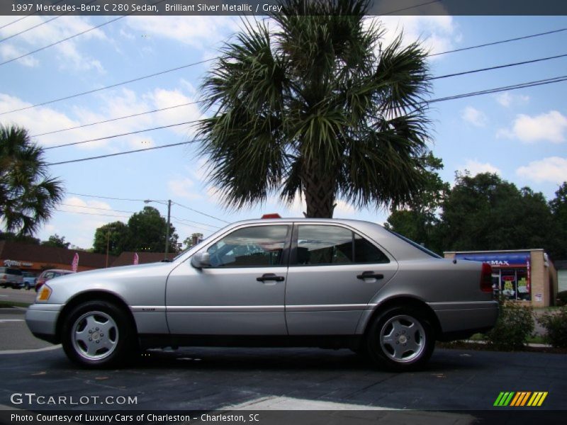 Brilliant Silver Metallic / Grey 1997 Mercedes-Benz C 280 Sedan