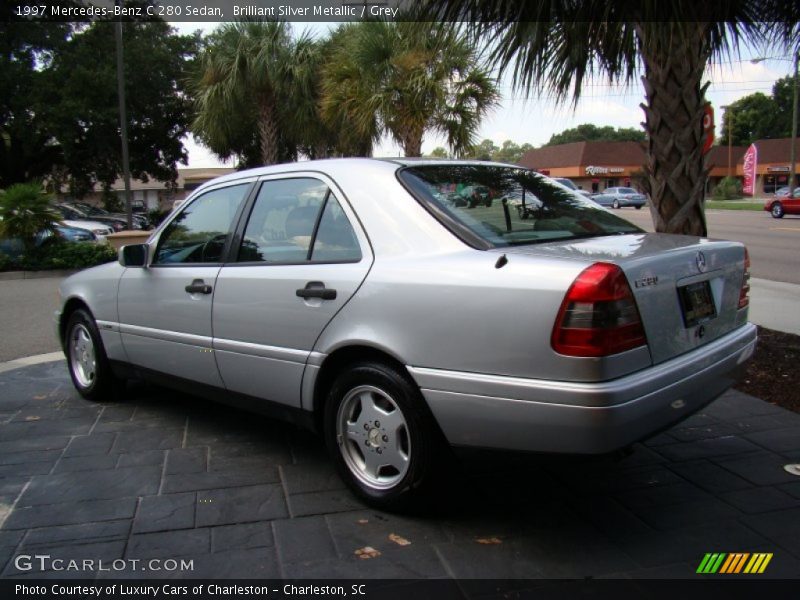 Brilliant Silver Metallic / Grey 1997 Mercedes-Benz C 280 Sedan