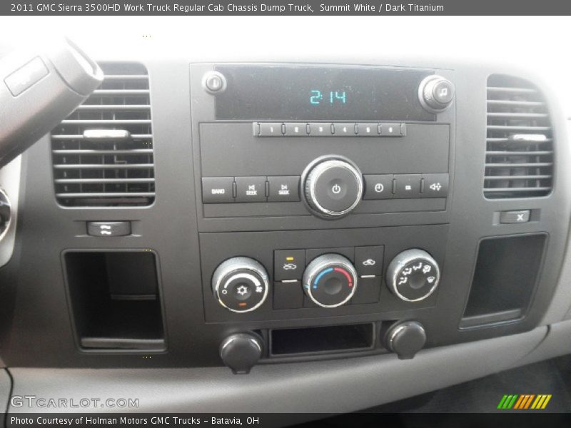 Summit White / Dark Titanium 2011 GMC Sierra 3500HD Work Truck Regular Cab Chassis Dump Truck