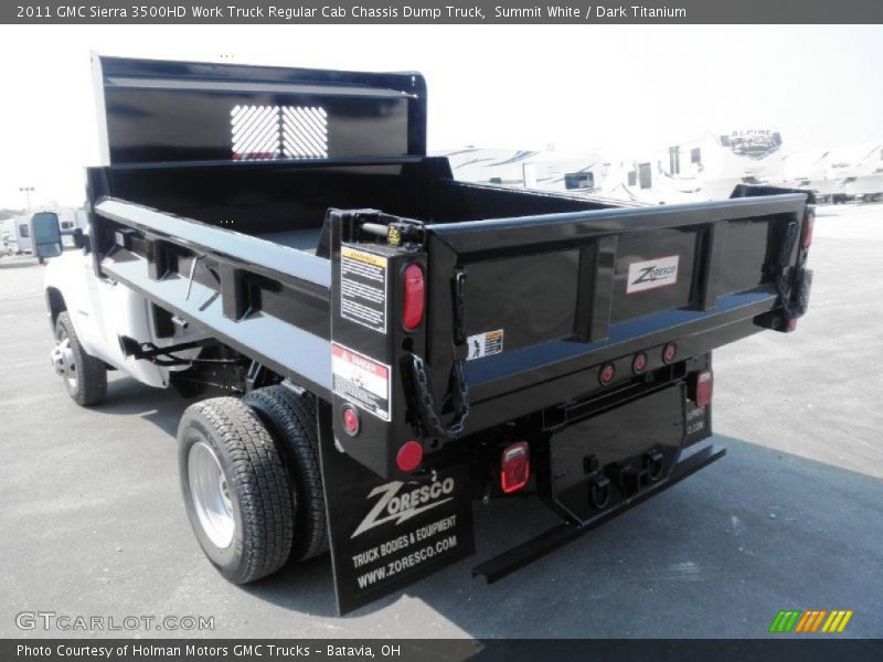 Summit White / Dark Titanium 2011 GMC Sierra 3500HD Work Truck Regular Cab Chassis Dump Truck