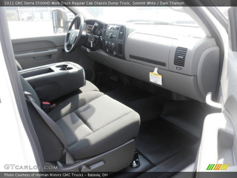 Summit White / Dark Titanium 2011 GMC Sierra 3500HD Work Truck Regular Cab Chassis Dump Truck