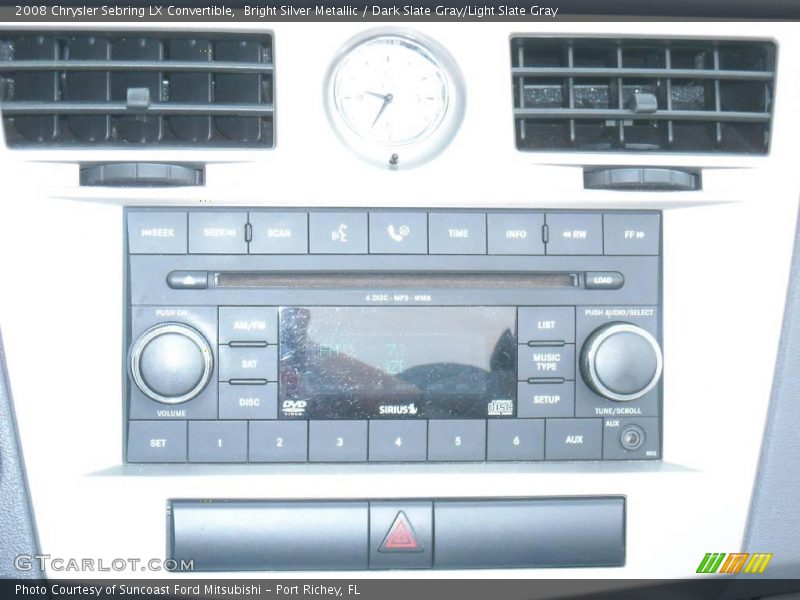 Bright Silver Metallic / Dark Slate Gray/Light Slate Gray 2008 Chrysler Sebring LX Convertible