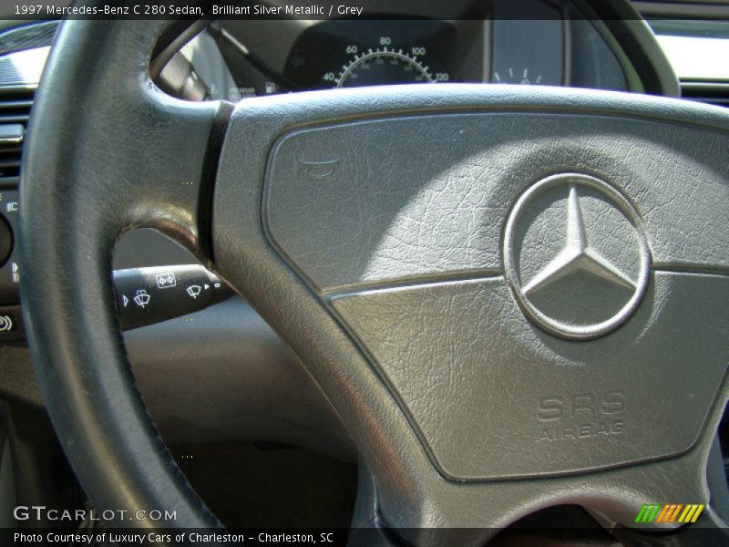 Brilliant Silver Metallic / Grey 1997 Mercedes-Benz C 280 Sedan