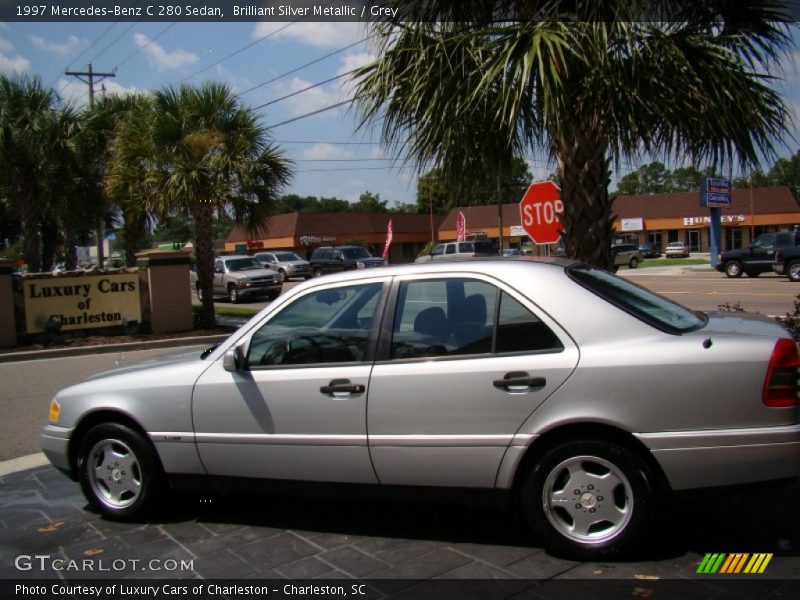 Brilliant Silver Metallic / Grey 1997 Mercedes-Benz C 280 Sedan