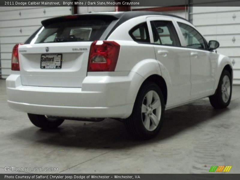 Bright White / Dark Slate/Medium Graystone 2011 Dodge Caliber Mainstreet