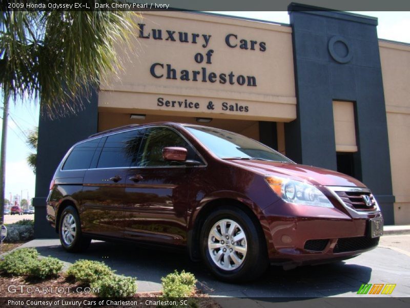 Dark Cherry Pearl / Ivory 2009 Honda Odyssey EX-L