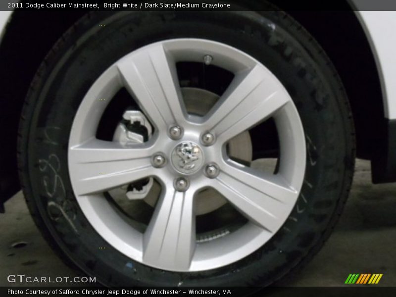 Bright White / Dark Slate/Medium Graystone 2011 Dodge Caliber Mainstreet