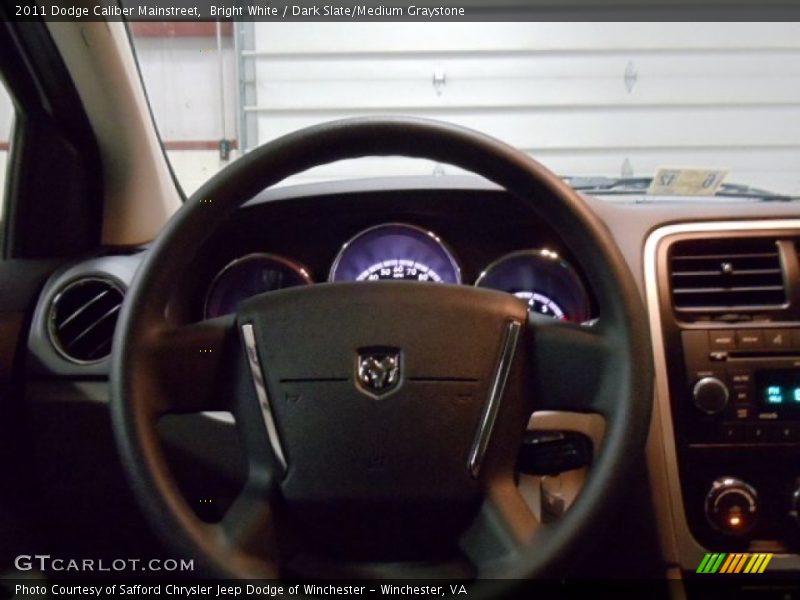Bright White / Dark Slate/Medium Graystone 2011 Dodge Caliber Mainstreet