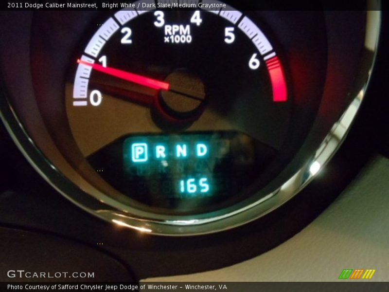 Bright White / Dark Slate/Medium Graystone 2011 Dodge Caliber Mainstreet