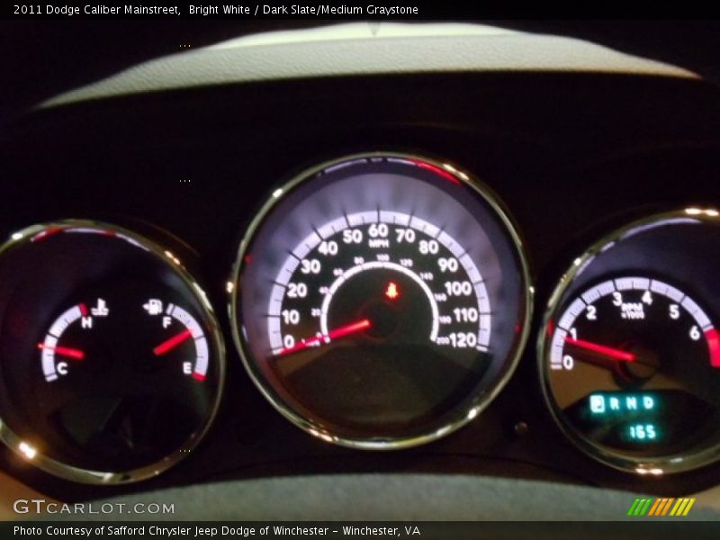 Bright White / Dark Slate/Medium Graystone 2011 Dodge Caliber Mainstreet