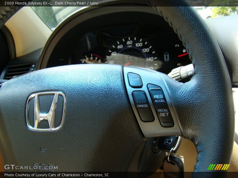 Dark Cherry Pearl / Ivory 2009 Honda Odyssey EX-L