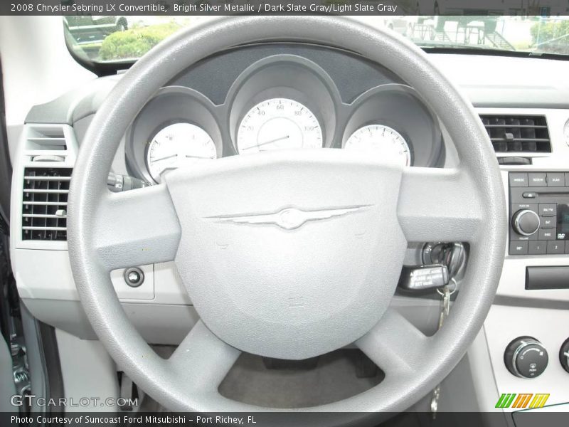 Bright Silver Metallic / Dark Slate Gray/Light Slate Gray 2008 Chrysler Sebring LX Convertible