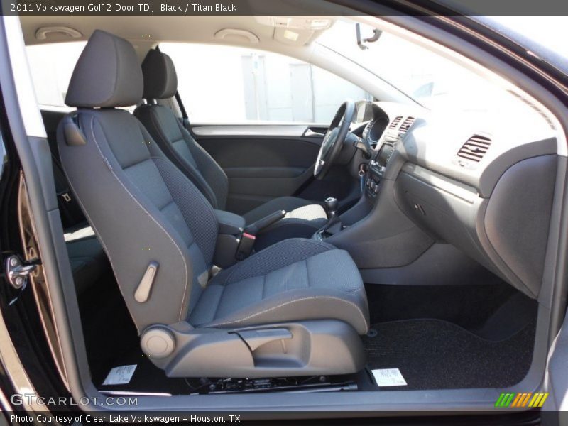 Black / Titan Black 2011 Volkswagen Golf 2 Door TDI