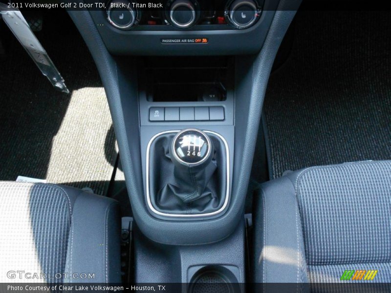 Black / Titan Black 2011 Volkswagen Golf 2 Door TDI