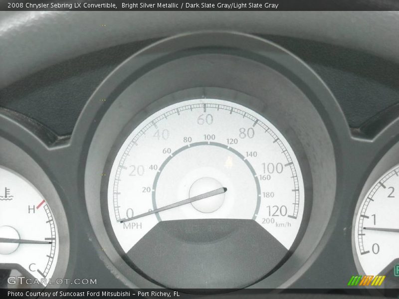 Bright Silver Metallic / Dark Slate Gray/Light Slate Gray 2008 Chrysler Sebring LX Convertible