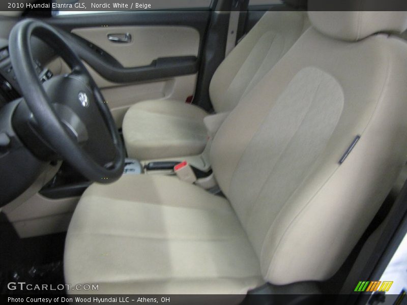 Nordic White / Beige 2010 Hyundai Elantra GLS
