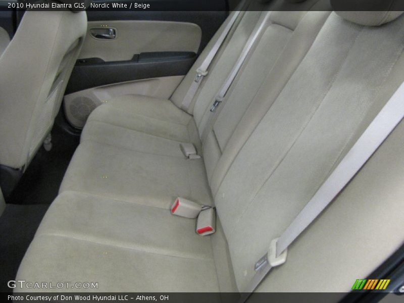 Nordic White / Beige 2010 Hyundai Elantra GLS