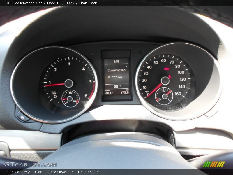 Black / Titan Black 2011 Volkswagen Golf 2 Door TDI
