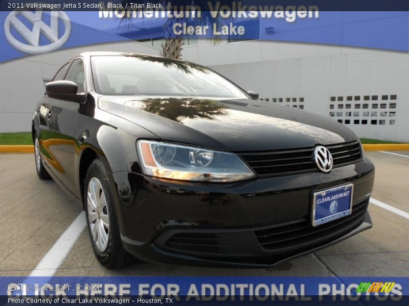 Black / Titan Black 2011 Volkswagen Jetta S Sedan