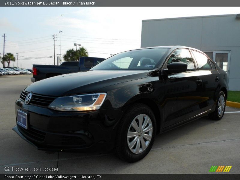 Black / Titan Black 2011 Volkswagen Jetta S Sedan