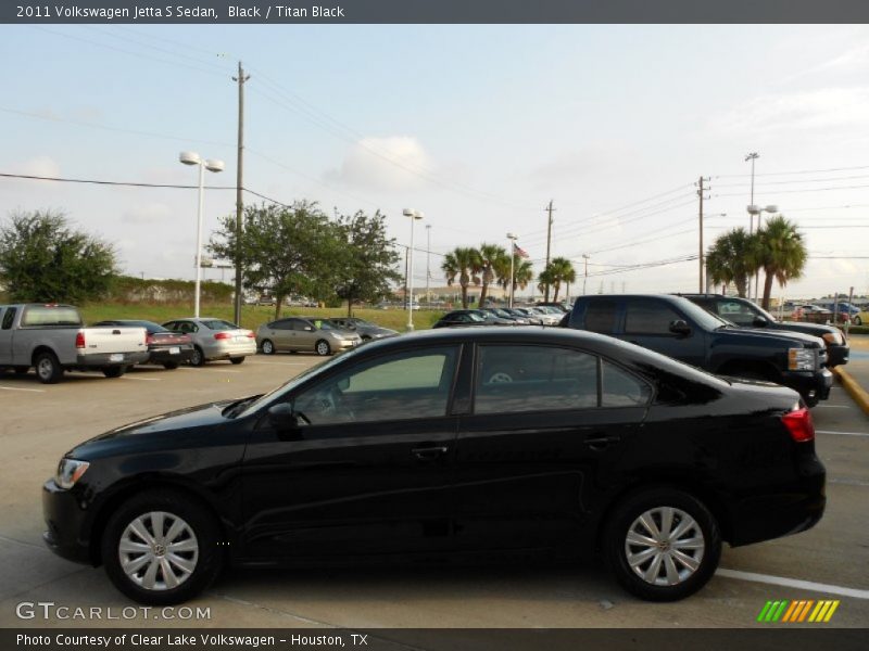 Black / Titan Black 2011 Volkswagen Jetta S Sedan