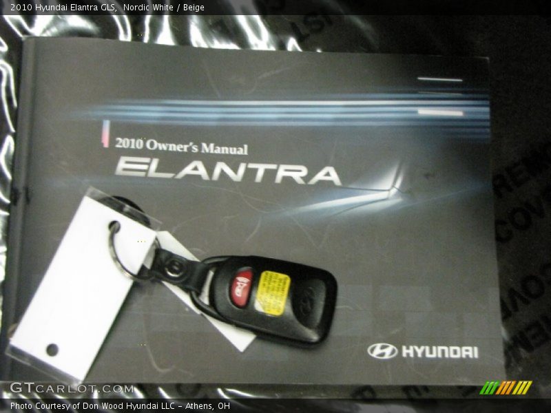Nordic White / Beige 2010 Hyundai Elantra GLS