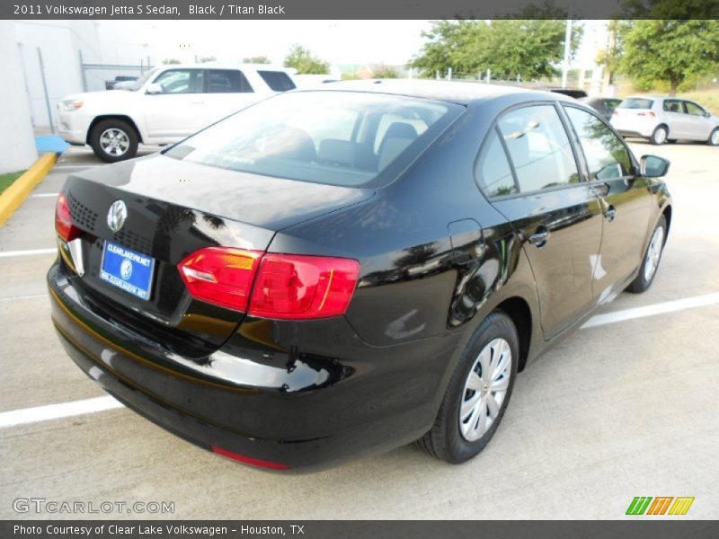 Black / Titan Black 2011 Volkswagen Jetta S Sedan
