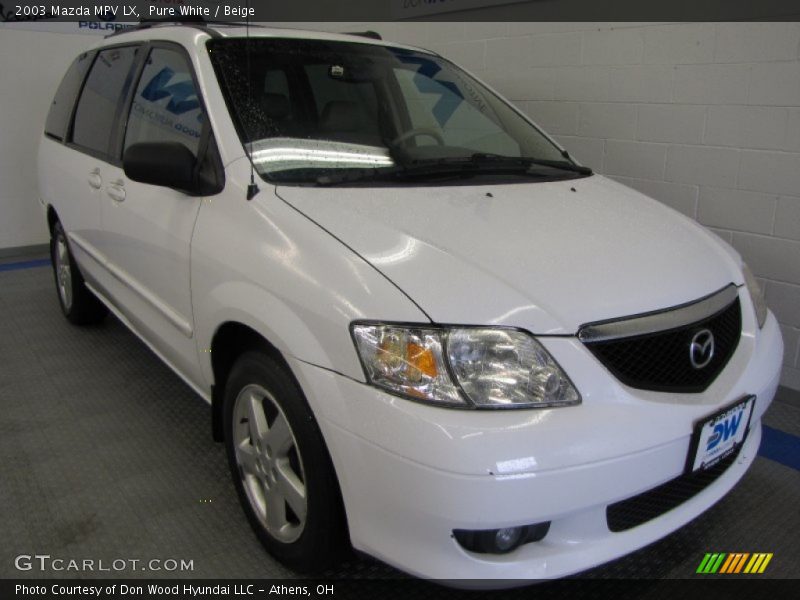 Pure White / Beige 2003 Mazda MPV LX