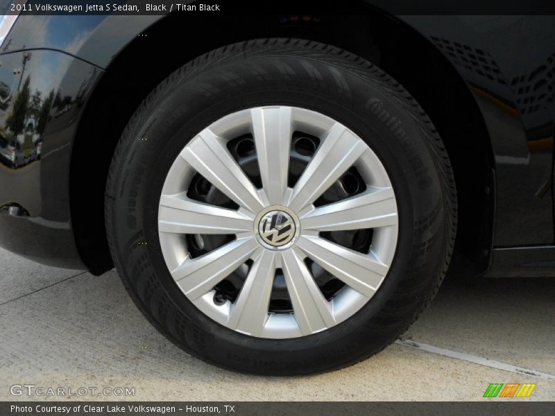 Black / Titan Black 2011 Volkswagen Jetta S Sedan