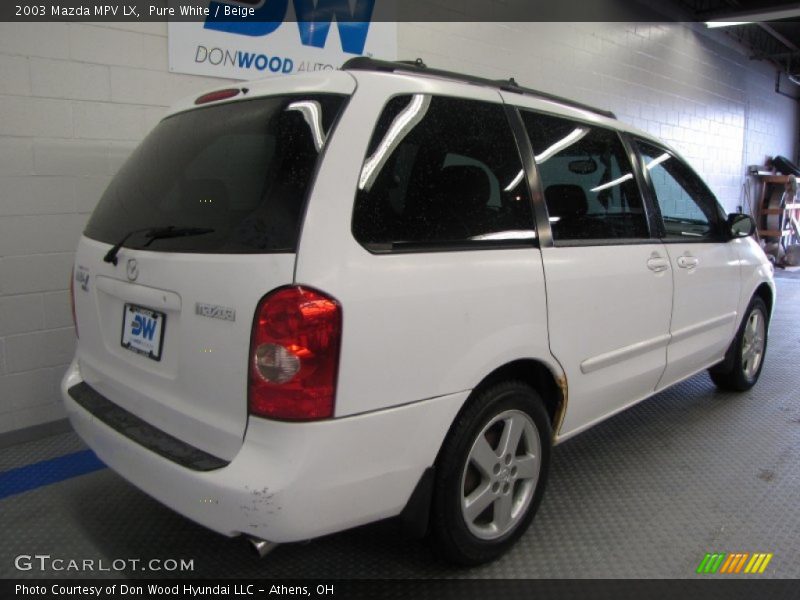 Pure White / Beige 2003 Mazda MPV LX